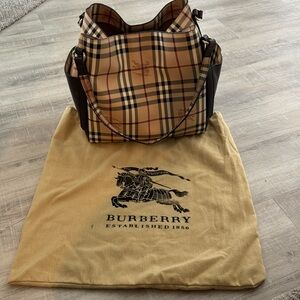 Burberry Plaid Purse and Dust Cover Bag